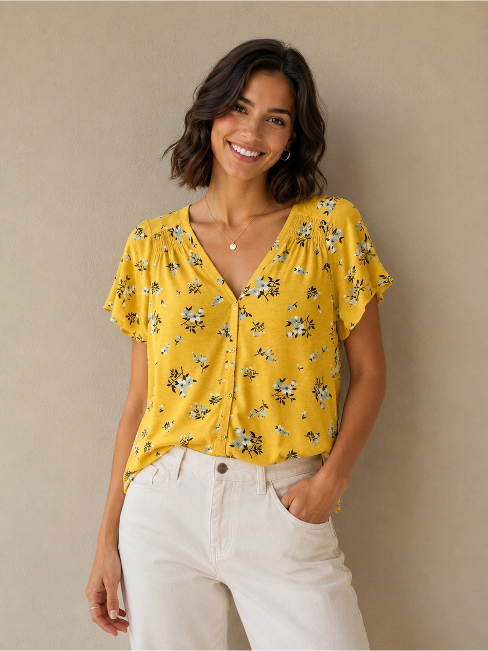 🎉5 for $45🎉 NWT Old Navy top blouse shirt size S Tall